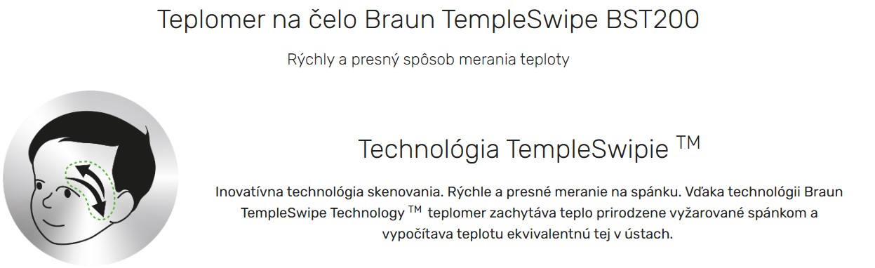 čelový teplomer